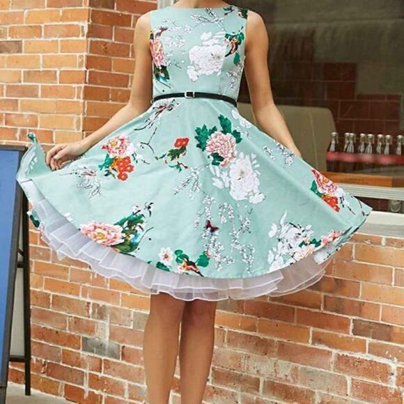 ❤ 4PCS Bundle Minnie Mouse Costume 1950s Retro Pinup Dress & Accessories NWT - Picture 12 of 17